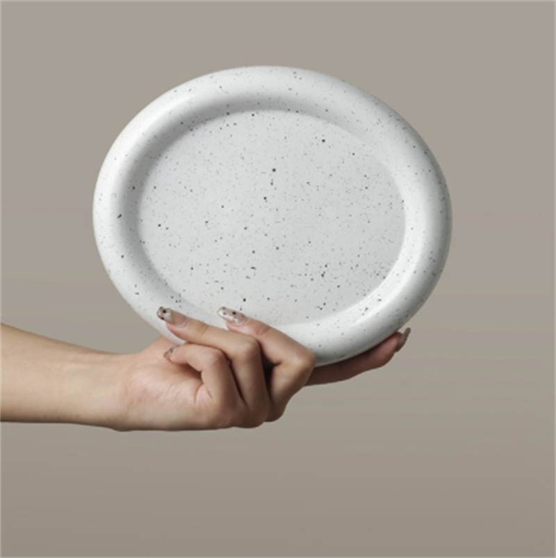 White Shaped Tray