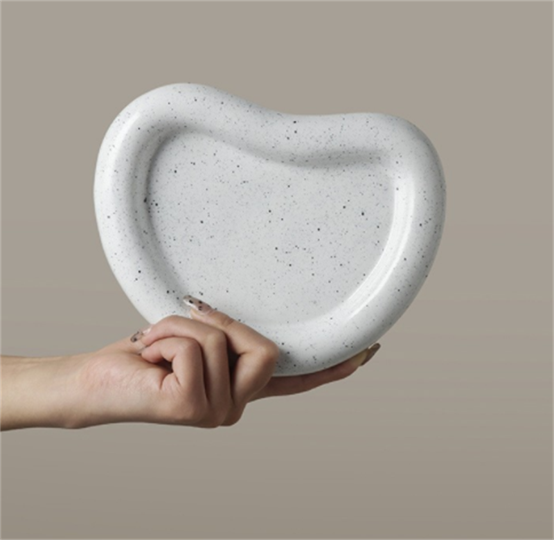 White Shaped Tray