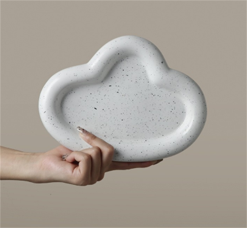 White Shaped Tray