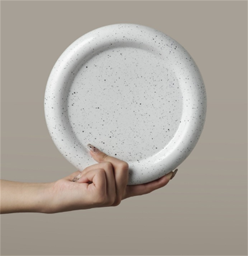 White Shaped Tray