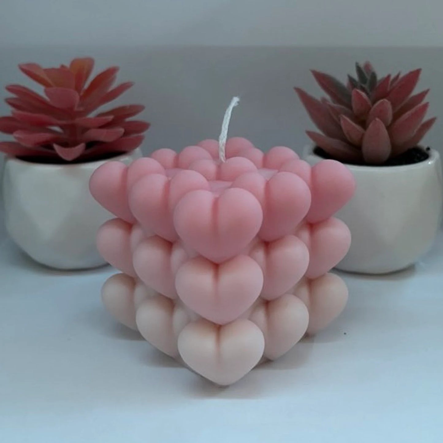 Ombré Heart Cube