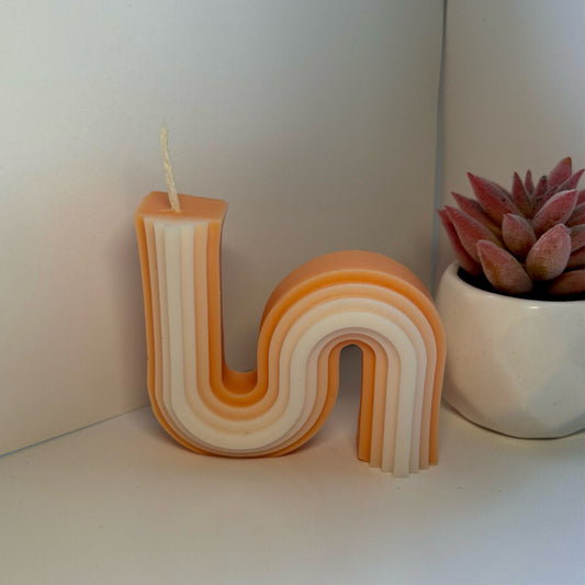 Ombré Wavy Candle